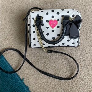 Betsey Johnson small polka dot purse